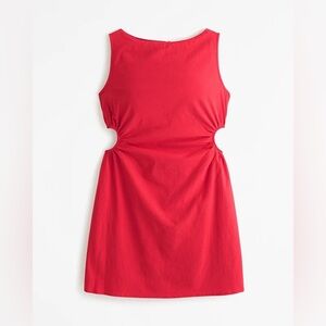 NWT Abercrombie & Fitch Red Cutout Mini Dress